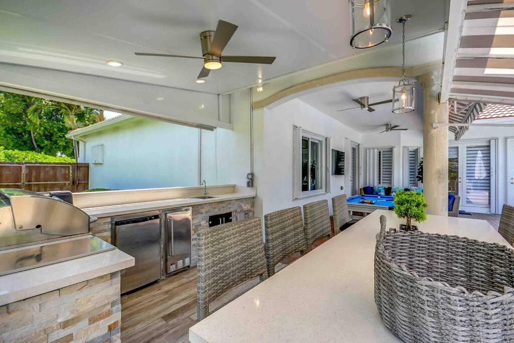 Miami 5Br Villa W Heated Pool, Games & Bbq L01 卡特勒里奇 外观 照片