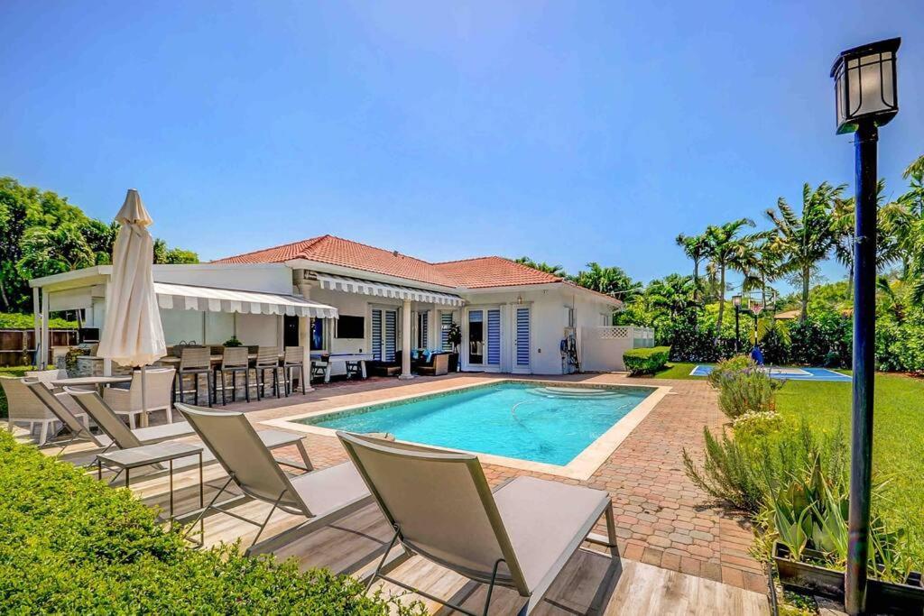 Miami 5Br Villa W Heated Pool, Games & Bbq L01 卡特勒里奇 外观 照片
